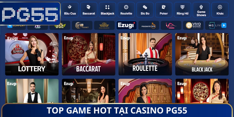 Casino PG55 - Khám Phá Sòng Bạc Đẳng Cấp, Săn Thưởng Cực Xịn